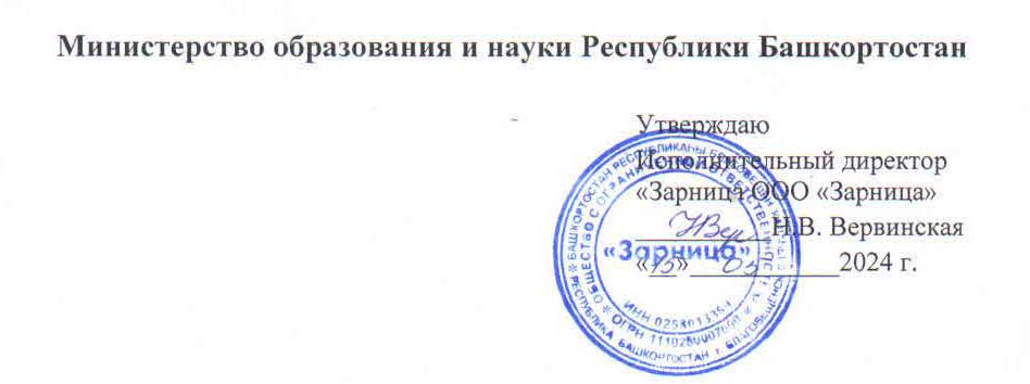 Рабочая программа воспитания детского оздоровительного лагеря «Зарница» 